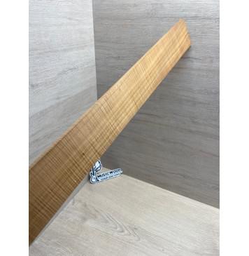 Клён Волнистый Печеный 180 гр заготовка накладки для бас-гитары Радиал АА Волна ААА 8х65х735 мм-21