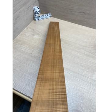 Клён Волнистый Печеный 180 гр заготовка накладки для бас-гитары Радиал АА Волна ААА 8х65х735 мм-8