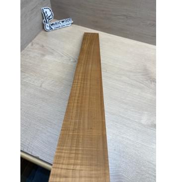 Клён Волнистый Печеный 180 гр заготовка накладки для бас-гитары Радиал АА Волна ААА 8х65х735 мм-7