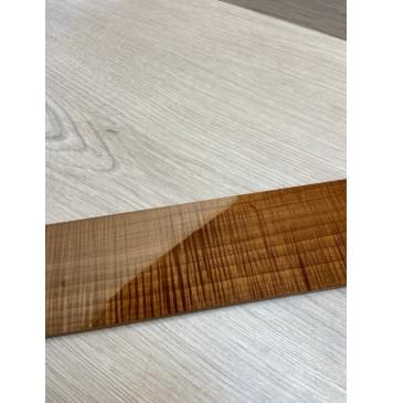 Клён Волнистый Печеный 180 гр заготовка накладки для бас-гитары Радиал АА Волна ААА 8х65х735 мм-14