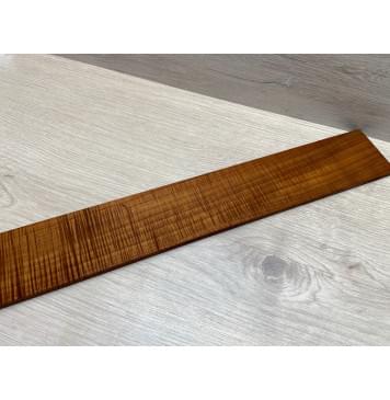 Клён Волнистый Печеный 180 гр заготовка накладки для бас-гитары Радиал АА Волна ААА 8х65х735 мм-19