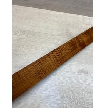 Клён Волнистый Печеный 180 гр заготовка накладки для бас-гитары Радиал АА Волна ААА 8х65х735 мм-16