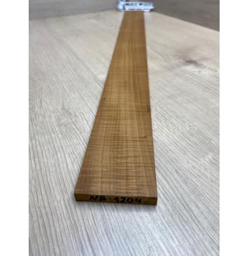 Клён Волнистый Печеный 180 гр заготовка накладки для бас-гитары Радиал АА Волна ААА 10х65х730 мм-4