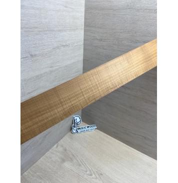 Клён Волнистый Печеный 180 гр заготовка накладки для бас-гитары Радиал АА Волна ААА 10х65х730 мм-10