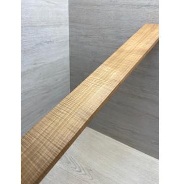 Клён Волнистый Печеный 180 гр заготовка накладки для бас-гитары Радиал АА Волна ААА 10х65х730 мм-6