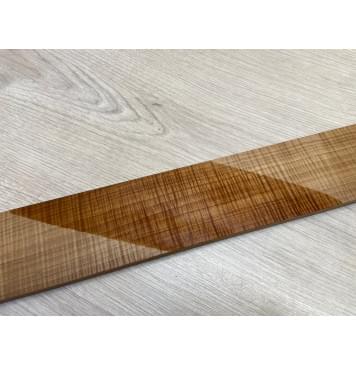 Клён Волнистый Печеный 180 гр заготовка накладки для бас-гитары Радиал АА Волна ААА 10х65х730 мм-21