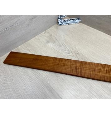 Клён Волнистый Печеный 180 гр заготовка накладки для бас-гитары Радиал АА Волна ААА 10х65х730 мм-20