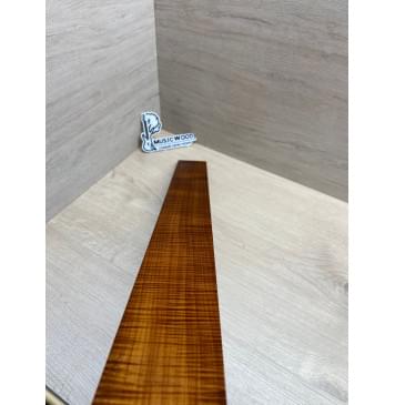 Клён Волнистый Печеный 180 гр заготовка накладки для бас-гитары Радиал АА Волна ААА 10х65х730 мм-11