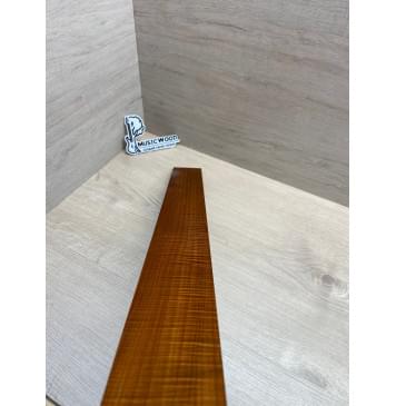 Клён Волнистый Печеный 180 гр заготовка накладки для бас-гитары Радиал АА Волна ААА 10х65х730 мм-8