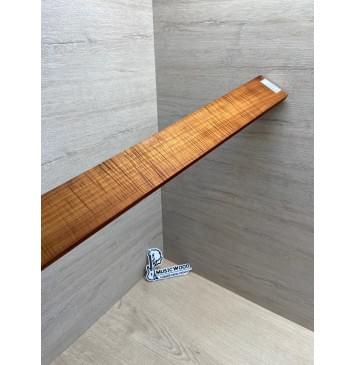 Клён Волнистый Печеный 180 гр заготовка накладки для бас-гитары Радиал АА Волна ААА 10х65х730 мм-15