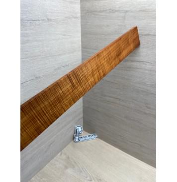 Клён Волнистый Печеный 180 гр заготовка накладки для бас-гитары Радиал АА Волна ААА 10х65х730 мм-14