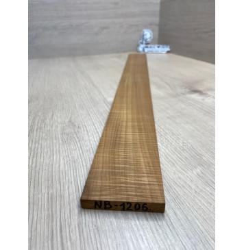 Клён Волнистый Печеный 180 гр заготовка накладки для бас-гитары Радиал ААА Волна ААА 9.7х65х690 мм-4