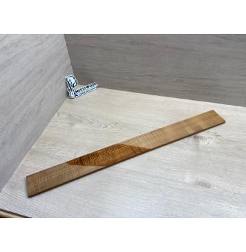 Клён Волнистый Печеный 180 гр заготовка накладки для бас-гитары Радиал ААА Волна ААА 9.7х65х690 мм-8