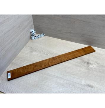 Клён Волнистый Печеный 180 гр заготовка накладки для бас-гитары Радиал ААА Волна ААА 9.7х65х690 мм-13