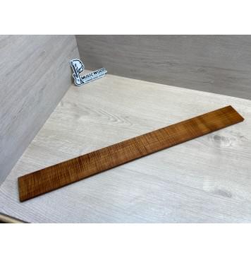 Клён Волнистый Печеный 180 гр заготовка накладки для бас-гитары Радиал ААА Волна ААА 9.7х65х690 мм-15
