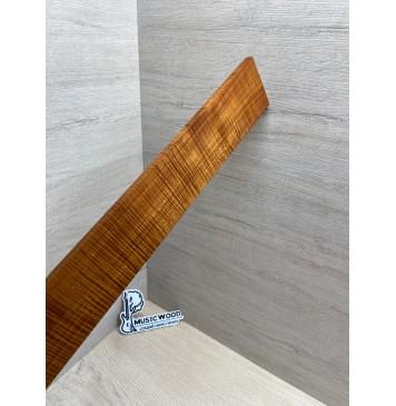 Клён Волнистый Печеный 180 гр заготовка накладки для бас-гитары Радиал ААА Волна ААА 9.7х65х690 мм-20