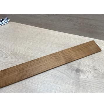 Клён Волнистый Печеный 180 гр заготовка накладки для бас-гитары Радиал АА Волна ААА 8.6х65х740 мм-3