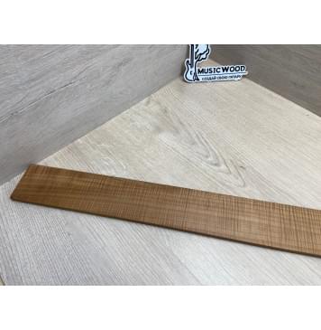 Клён Волнистый Печеный 180 гр заготовка накладки для бас-гитары Радиал АА Волна ААА 8.6х65х740 мм-5