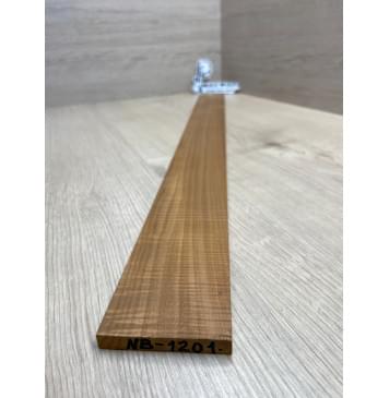 Клён Волнистый Печеный 180 гр заготовка накладки для бас-гитары Радиал АА Волна ААА 8.6х65х740 мм-4