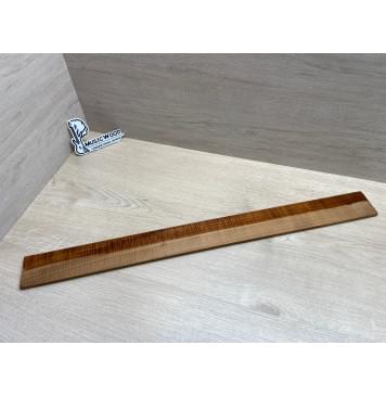 Клён Волнистый Печеный 180 гр заготовка накладки для бас-гитары Радиал АА Волна ААА 8.6х65х740 мм-14