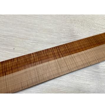 Клён Волнистый Печеный 180 гр заготовка накладки для бас-гитары Радиал АА Волна ААА 8.6х65х740 мм-20