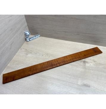 Клён Волнистый Печеный 180 гр заготовка накладки для бас-гитары Радиал АА Волна ААА 8.6х65х740 мм-16