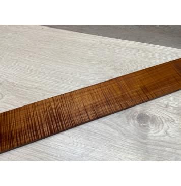 Клён Волнистый Печеный 180 гр заготовка накладки для бас-гитары Радиал АА Волна ААА 8.6х65х740 мм-19