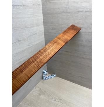 Клён Волнистый Печеный 180 гр заготовка накладки для бас-гитары Радиал АА Волна ААА 8.6х65х740 мм-10