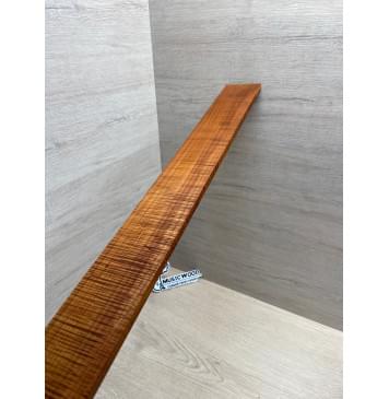 Клён Волнистый Печеный 180 гр заготовка накладки для бас-гитары Радиал АА Волна ААА 8.6х65х740 мм-6