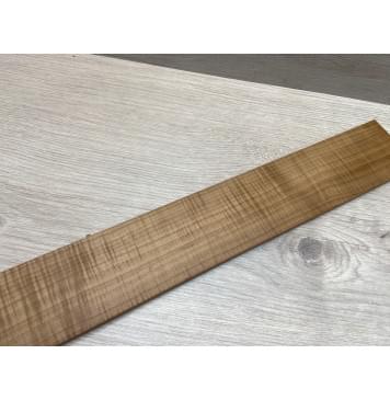 Клён Волнистый Печеный 180 гр заготовка накладки для бас-гитары Радиал АА Волна ААА 10х65х720 мм-3