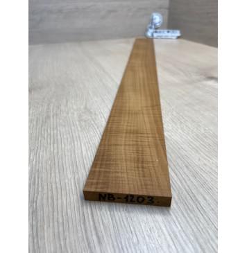 Клён Волнистый Печеный 180 гр заготовка накладки для бас-гитары Радиал АА Волна ААА 10х65х720 мм-5