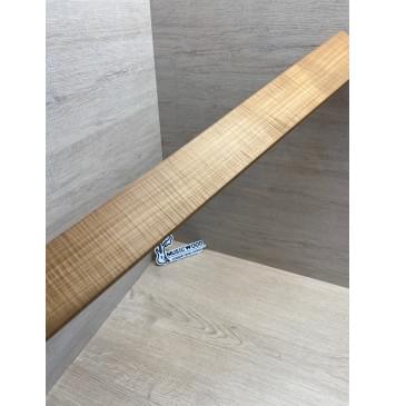 Клён Волнистый Печеный 180 гр заготовка накладки для бас-гитары Радиал АА Волна ААА 10х65х720 мм-4