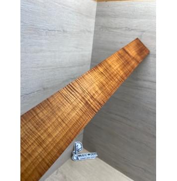 Клён Волнистый Печеный 180 гр заготовка накладки для бас-гитары Радиал АА Волна ААА 10х65х720 мм-9