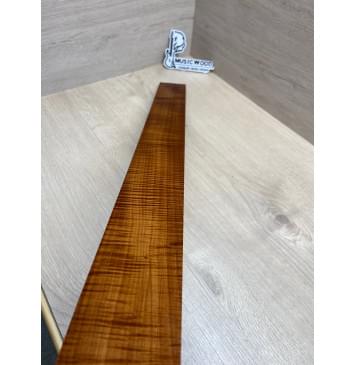 Клён Волнистый Печеный 180 гр заготовка накладки для бас-гитары Радиал АА Волна ААА 10х65х720 мм-8