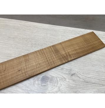 Клён Волнистый Печеный 180 гр заготовка накладки для бас-гитары Радиал АА Волна ААА 9.7х65х725 мм-6