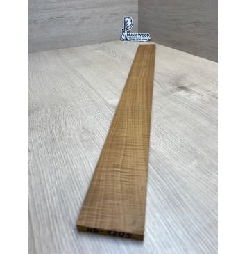 Клён Волнистый Печеный 180 гр заготовка накладки для бас-гитары Радиал АА Волна ААА 9.7х65х725 мм-7