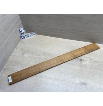Клён Волнистый Печеный 180 гр заготовка накладки для бас-гитары Радиал АА Волна ААА 9.7х65х725 мм-19