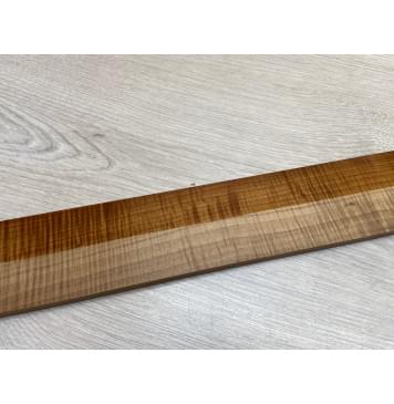 Клён Волнистый Печеный 180 гр заготовка накладки для бас-гитары Радиал АА Волна ААА 9.7х65х725 мм-24