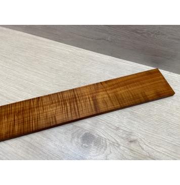 Клён Волнистый Печеный 180 гр заготовка накладки для бас-гитары Радиал АА Волна ААА 9.7х65х725 мм-28