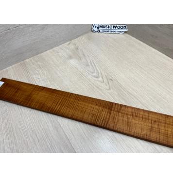 Клён Волнистый Печеный 180 гр заготовка накладки для бас-гитары Радиал АА Волна ААА 9.7х65х725 мм-27