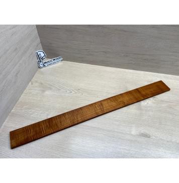 Клён Волнистый Печеный 180 гр заготовка накладки для бас-гитары Радиал АА Волна ААА 9.7х65х725 мм-29