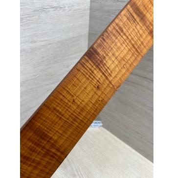 Клён Волнистый Печеный 180 гр заготовка накладки для бас-гитары Радиал АА Волна ААА 9.7х65х725 мм-15