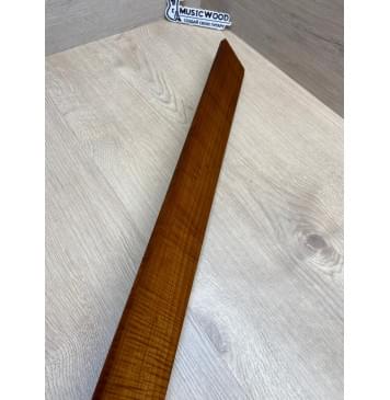 Клён Волнистый Печеный 180 гр заготовка накладки для бас-гитары Радиал АА Волна ААА 9.7х65х725 мм-22