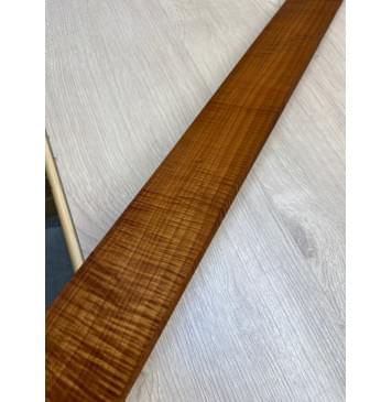 Клён Волнистый Печеный 180 гр заготовка накладки для бас-гитары Радиал АА Волна ААА 9.7х65х725 мм-16