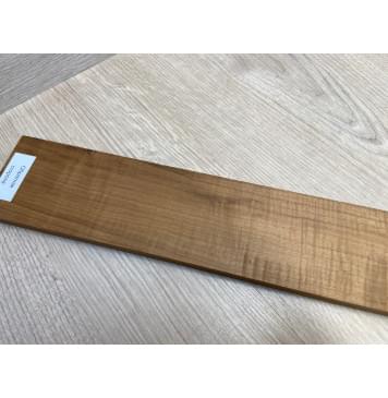 Клён Волнистый Печеный 180 гр заготовка накладки для бас-гитары Смешанный АА Волна АА 9.7х65х740 мм-14