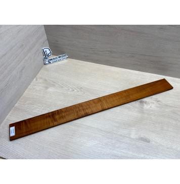 Клён Волнистый Печеный 180 гр заготовка накладки для бас-гитары Смешанный АА Волна АА 9.7х65х740 мм-20