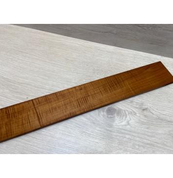 Клён Волнистый Печеный 180 гр заготовка накладки для бас-гитары Смешанный АА Волна АА 9.7х65х740 мм-16