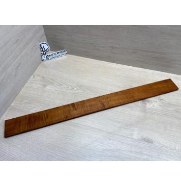 Клён Волнистый Печеный 180 гр заготовка накладки для бас-гитары Смешанный АА Волна АА 9.7х65х740 мм-0