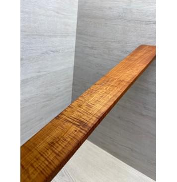 Клён Волнистый Печеный 180 гр заготовка накладки для бас-гитары Смешанный АА Волна АА 9.7х65х740 мм-11