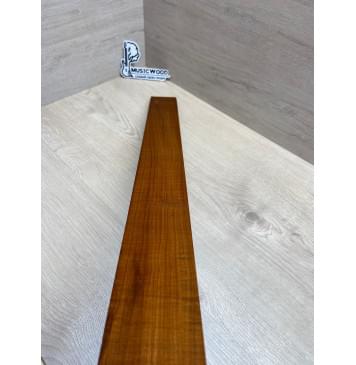 Клён Волнистый Печеный 180 гр заготовка накладки для бас-гитары Смешанный АА Волна АА 9.7х65х740 мм-10